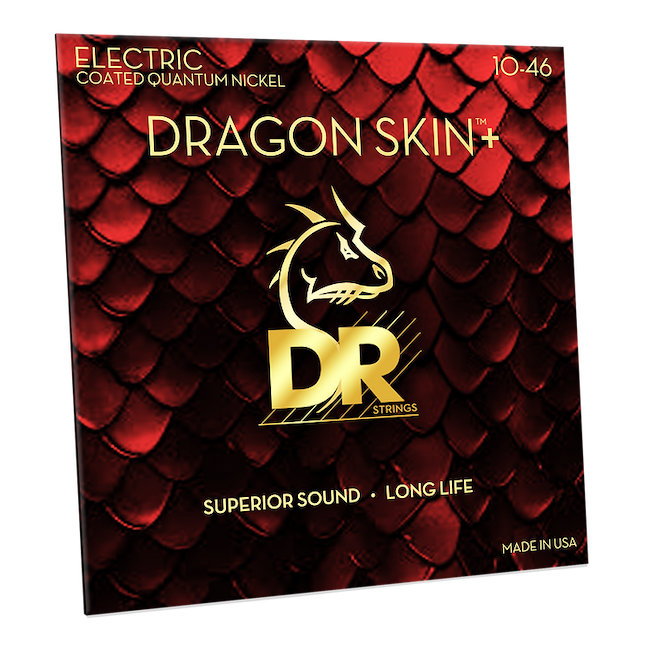 DR Strings DRAGON SKIN+ Electric Guitar Strings: Medium 10-46