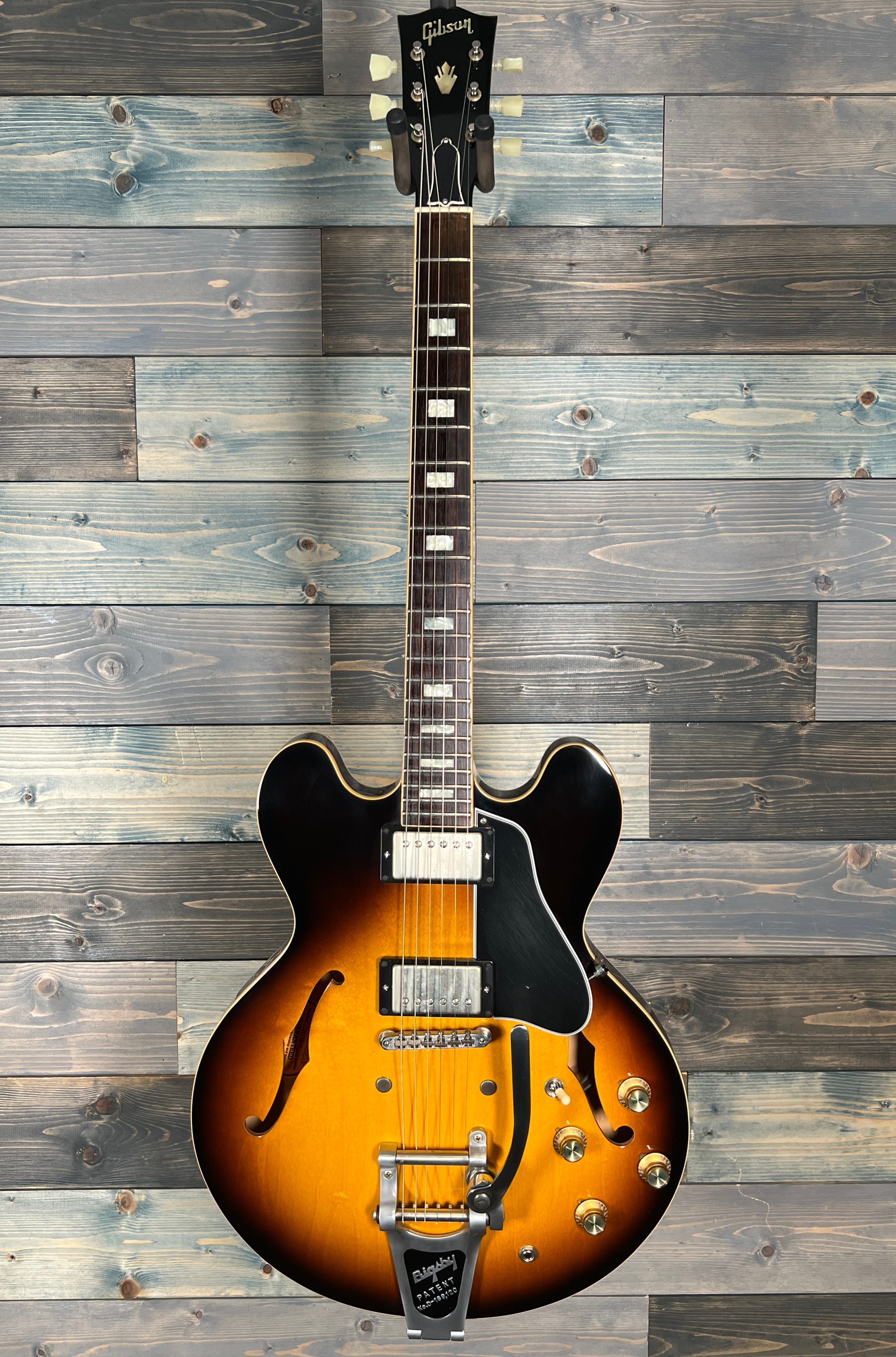 USED Gibson ES-335 Anchor Stud Bigsby VOS 2018 - Antique Vintage Sunburst