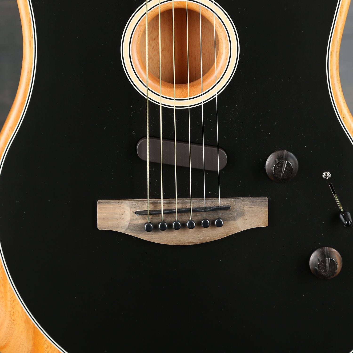 Fender American Acoustasonic™ Strat®, Ebony Fingerboard, Black