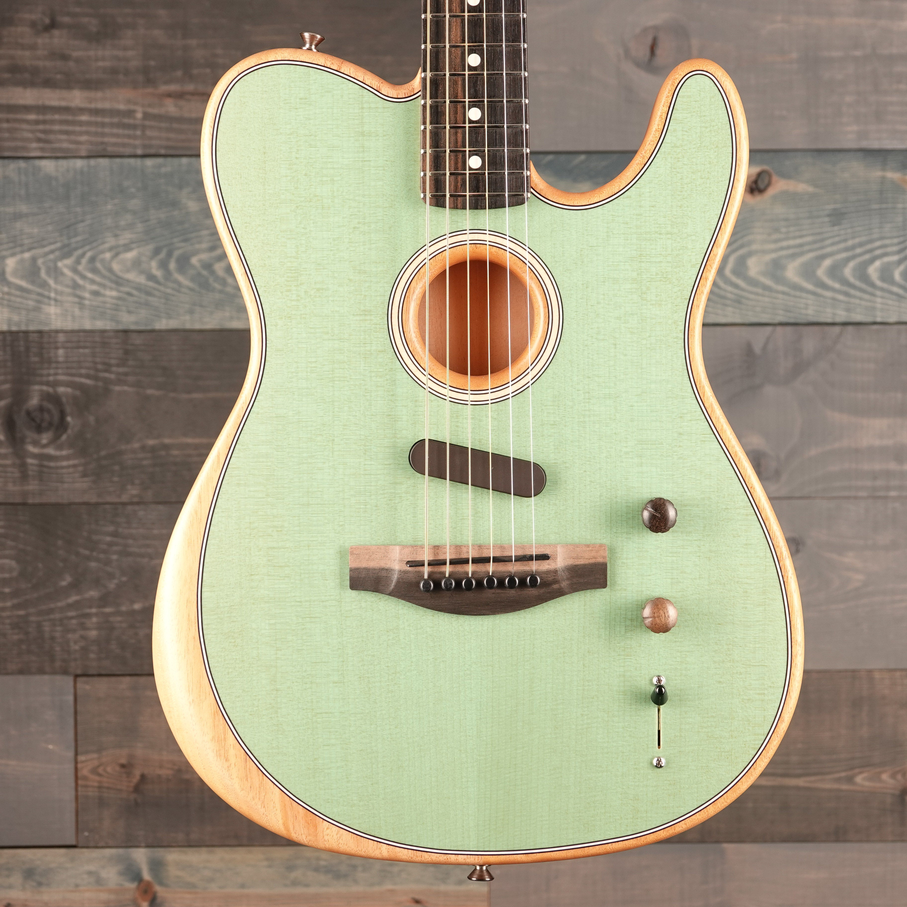 Fender American Acoustasonic™ Telecaster®, Ebony Fingerboard, Surf Green
