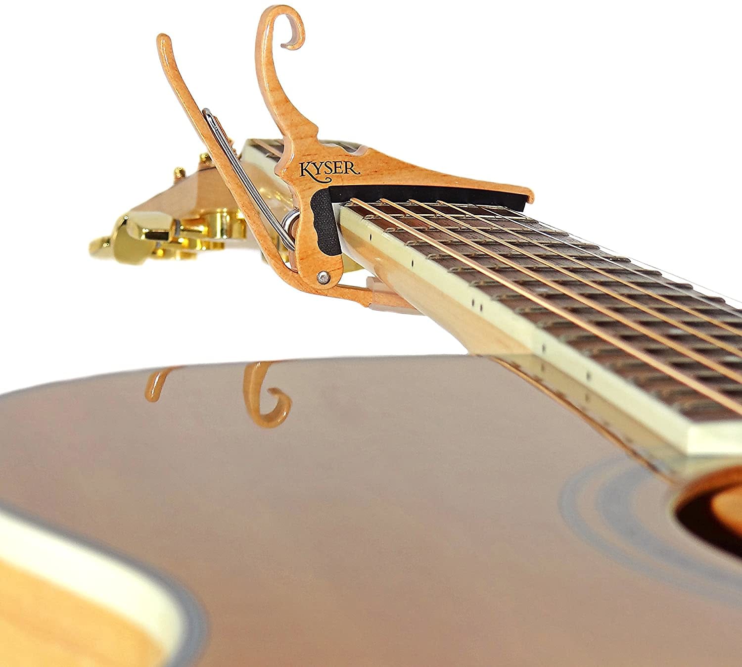 Kyser 6 String Quick Change Acoustic Guitar Capo - Maple