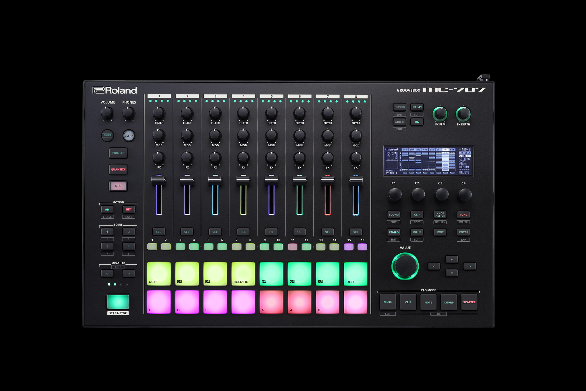 Roland MC-707 8-Track Groovebox Music Workstation