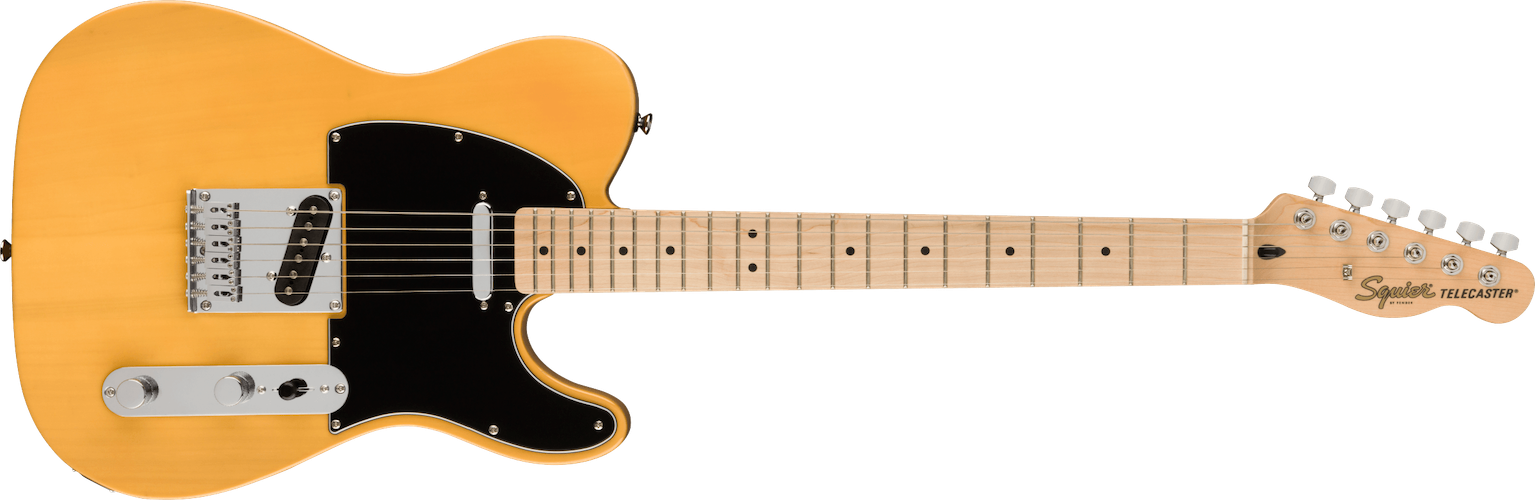 Fender Affinity Series Telecaster, Black Pickguard, Butterscotch Blonde