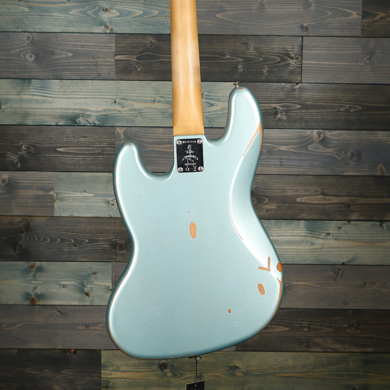 Fender 60th Anniversary Road Worn Jazz Bass Pau Ferro Fretboard Firemist Silver