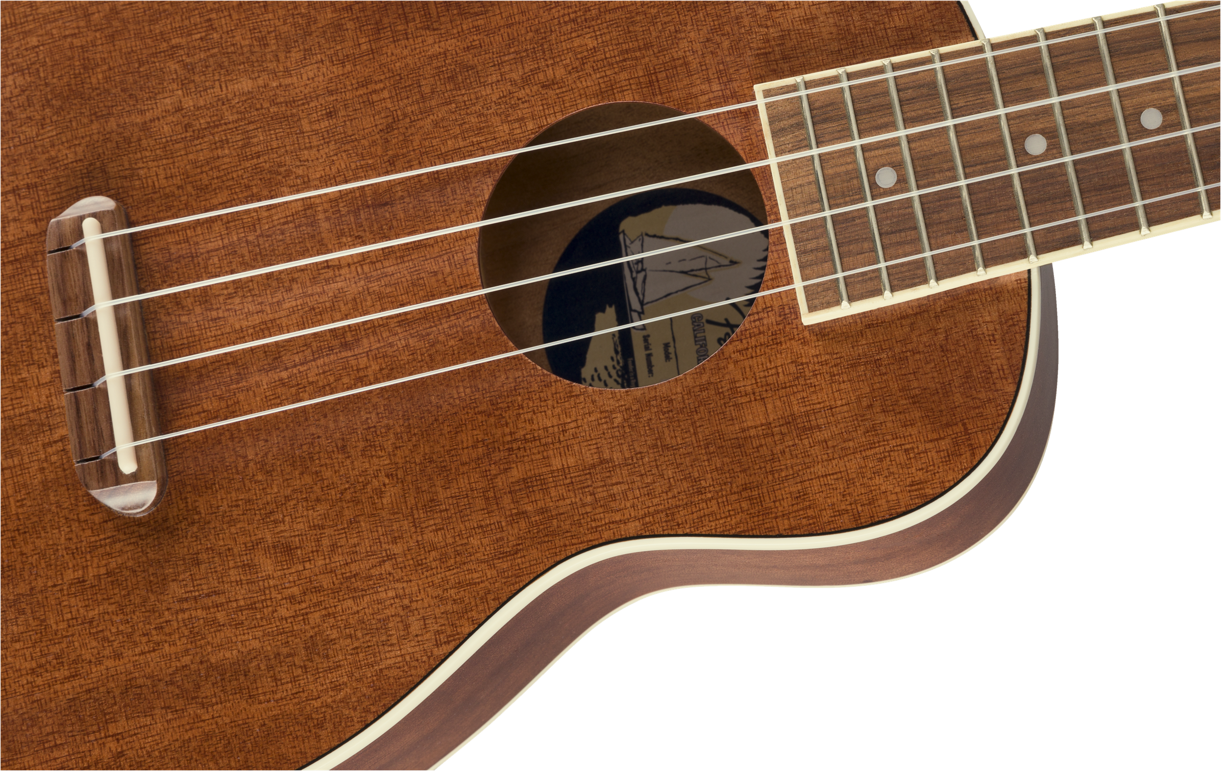 Fender Seaside Soprano Ukulele Pack, Walnut Fingerboard, Natural