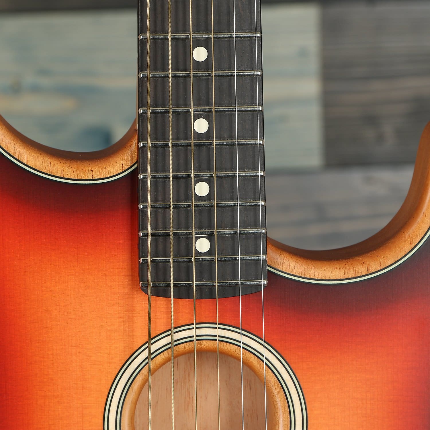 Fender American Acoustasonic™ Strat®, Ebony Fingerboard, 3-Color Sunburst