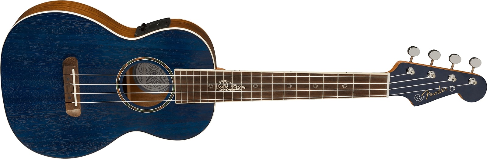 Fender Dhani Harrison Uke, Walnut Fingerboard, Sapphire Blue